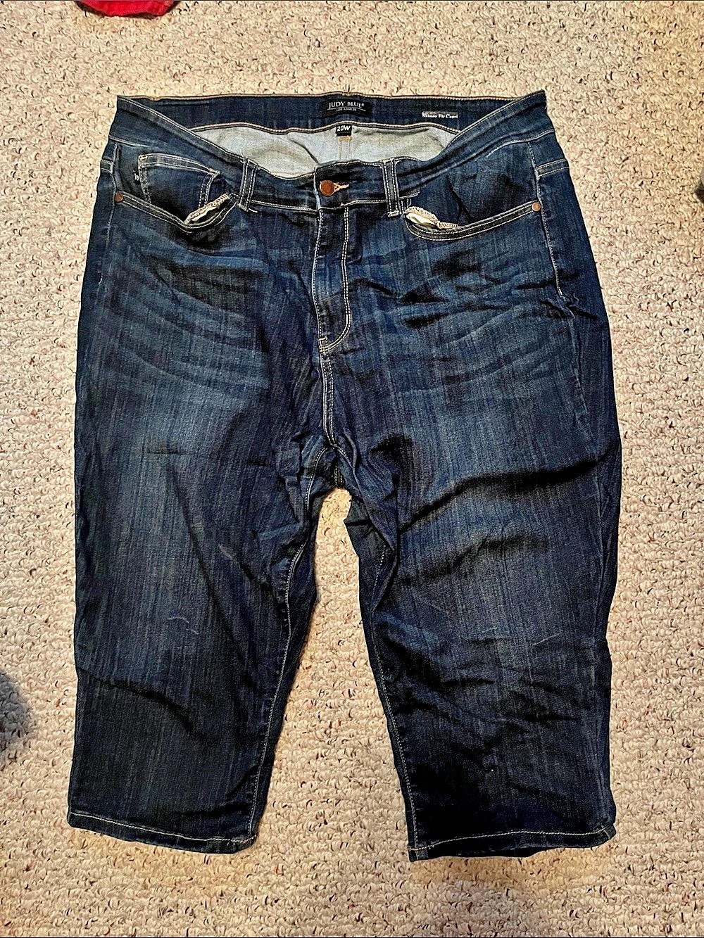 Judy Blue Skinny Fit Capri Blue Waist 20W